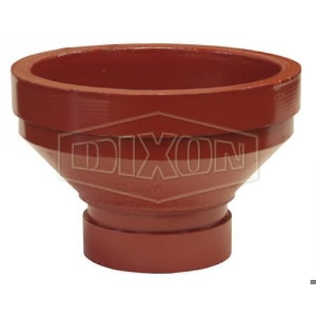 Dixon RA Series Reducing Adapter, 4 x 3 in Nominal, Grooved End Style, Ductile Iron, Import RAGG4030
